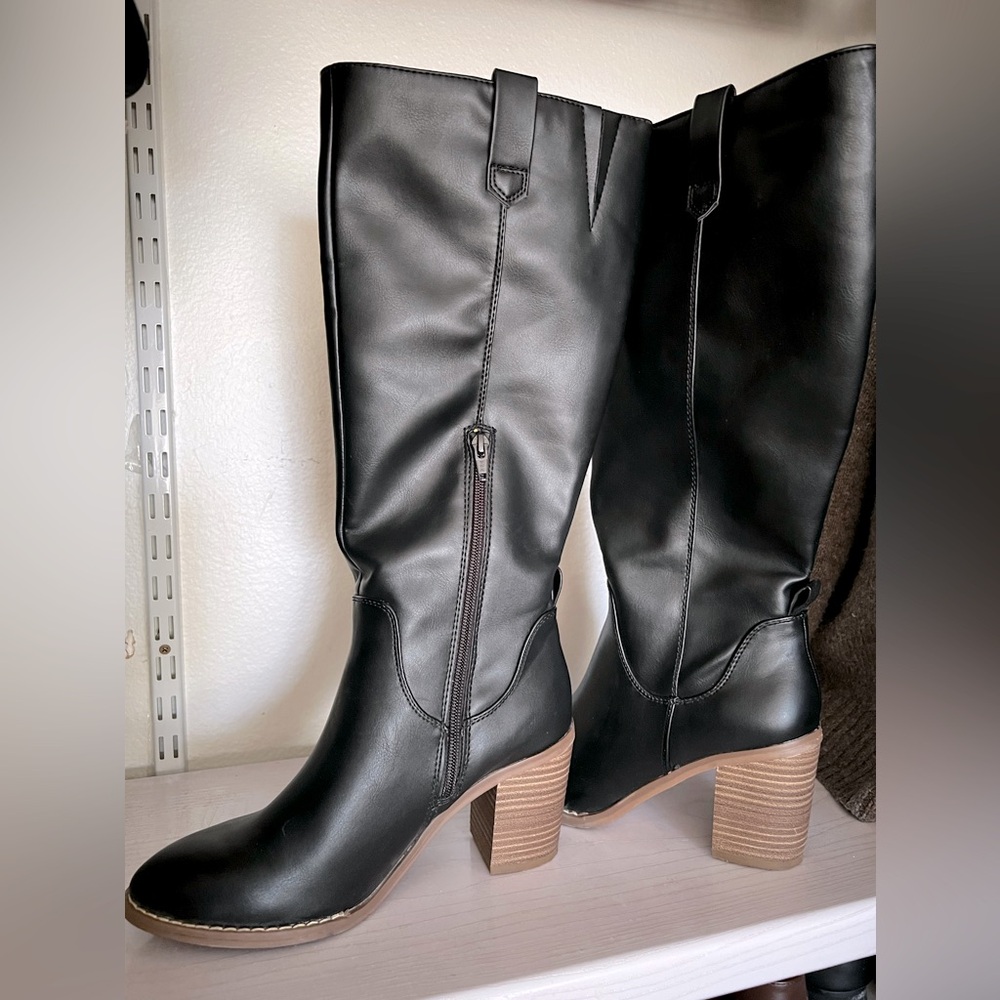Black high boots